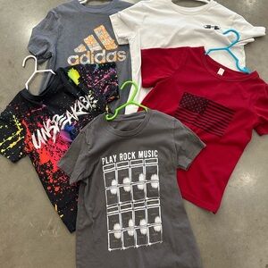 Adidas Gray and Gold Kids Tee